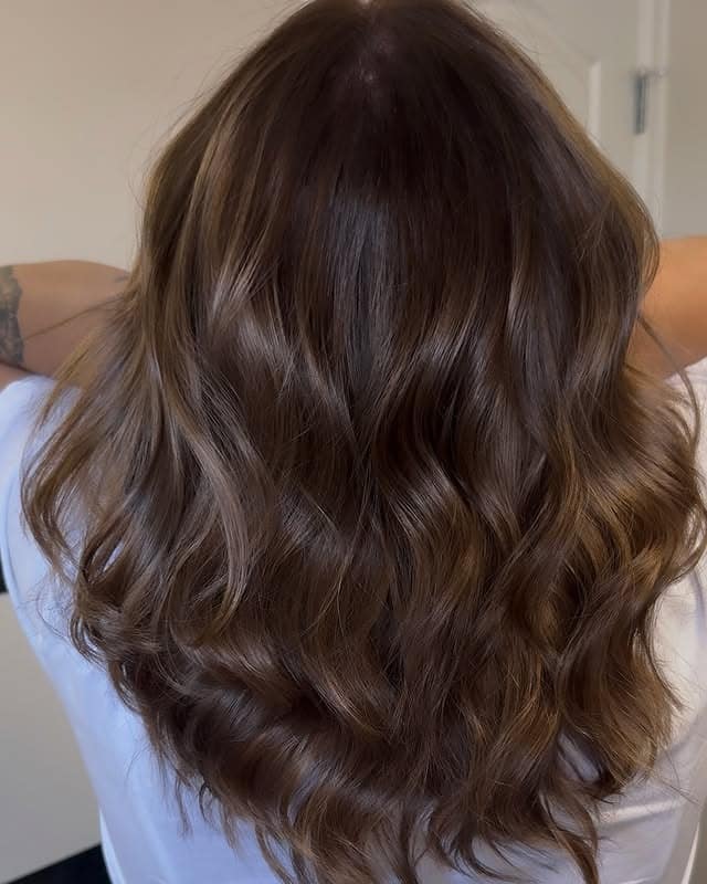 6. Toffee Swirl Balayage - Brown Hair Color