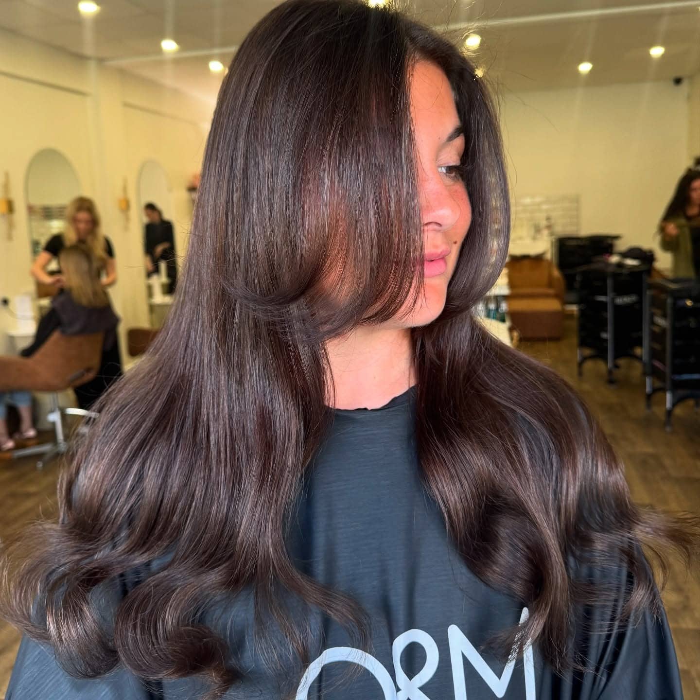 21. Glossy Cocoa Layers - Brown Hair Color