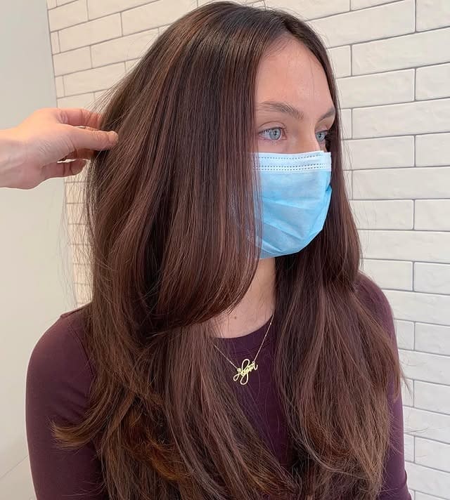 2. Chocolate Auburn Layers - Redhead Hair with Highlights