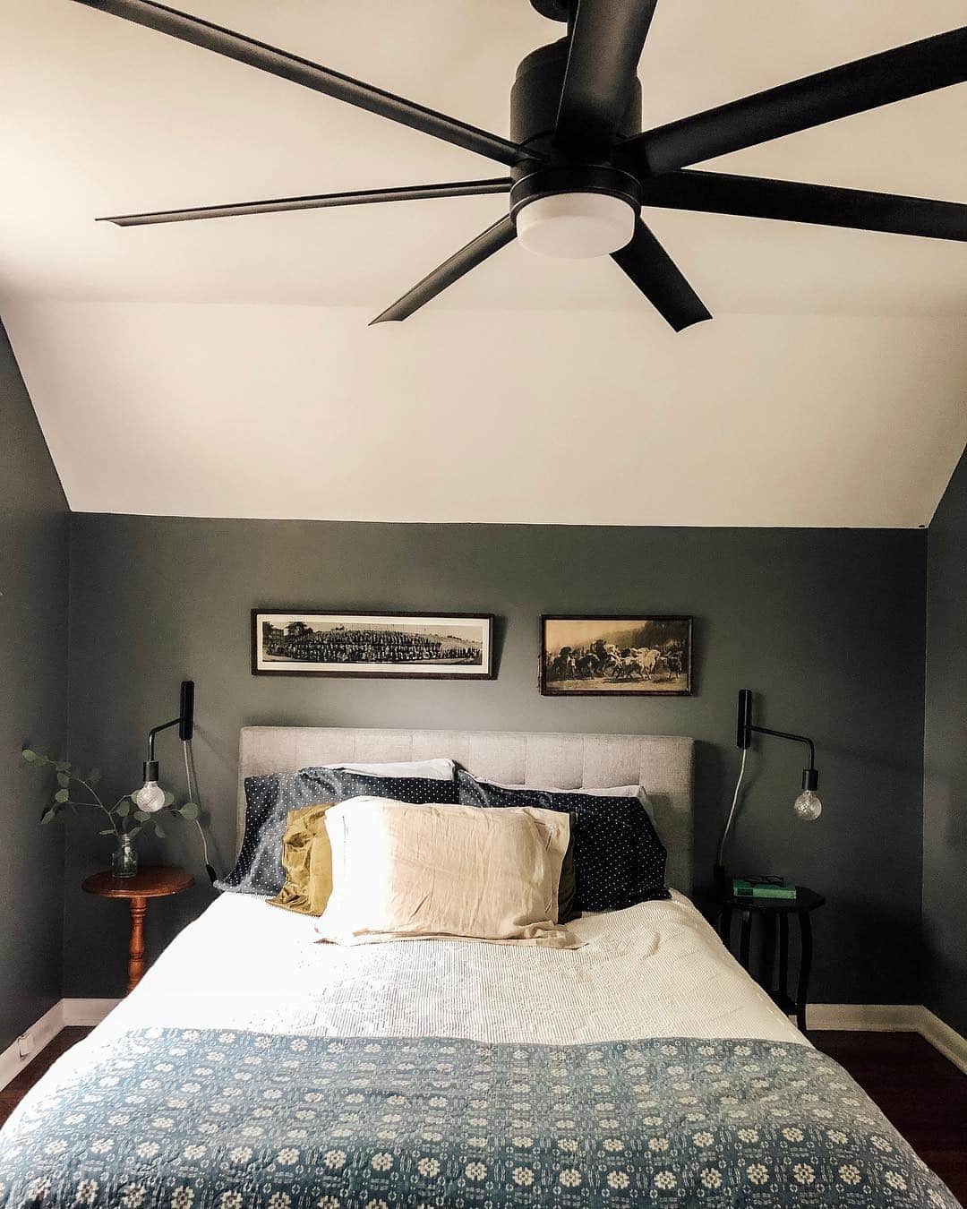 4. Soft Modernism with Subtle Depth - dark gray bedroom ideas