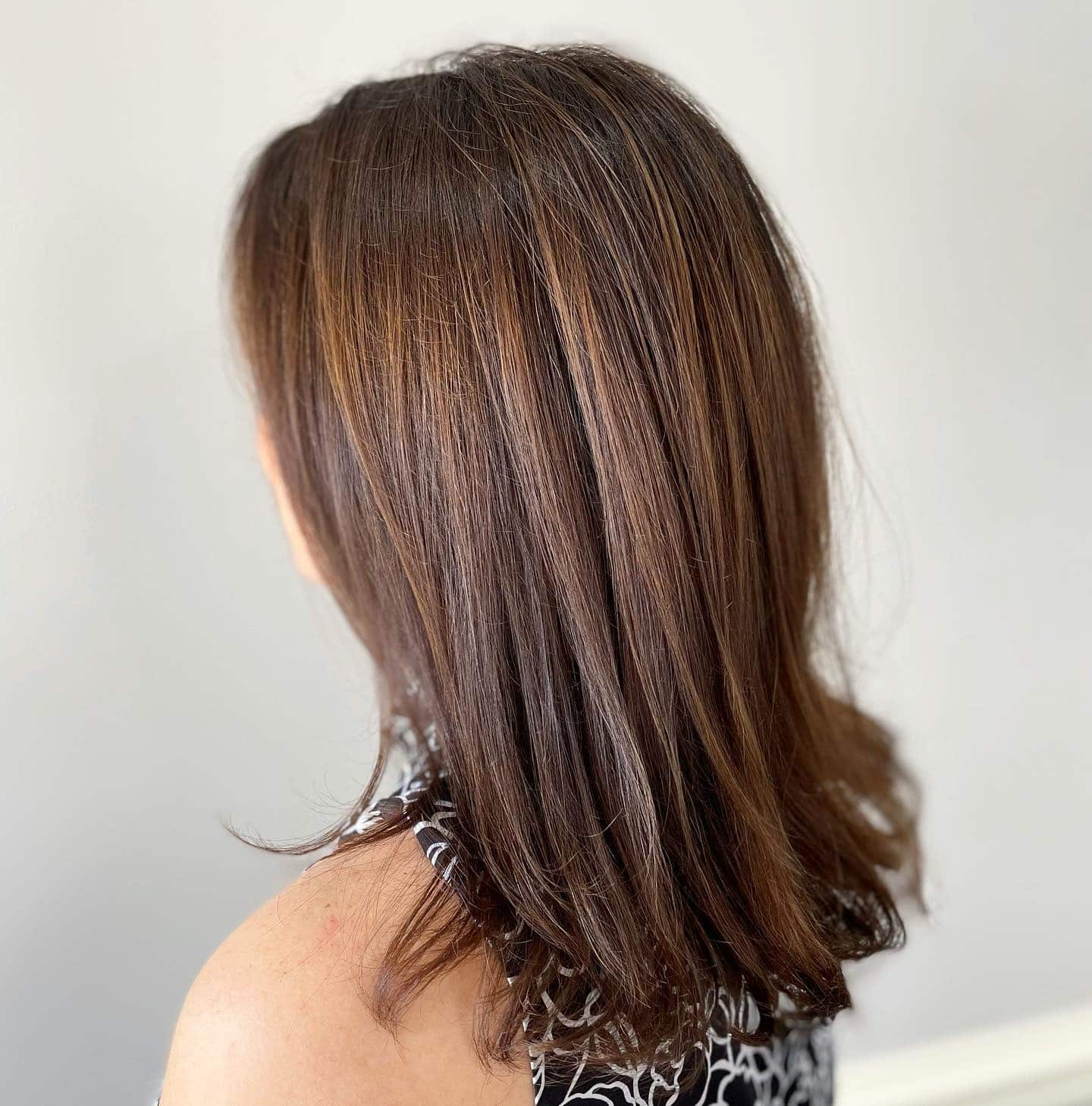 6. Silky Toffee Medium Cut - Chocolate Brown Hair Color