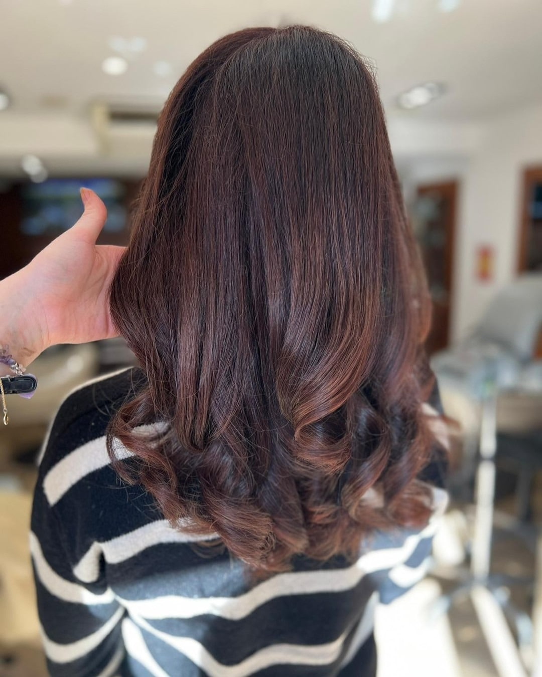 11. Classic Cocoa Curl Finish - Chocolate Brown Hair Color