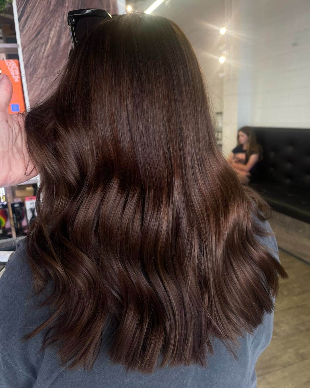 21. Silky Mocha Wave Bob - Chocolate Brown Hair Color