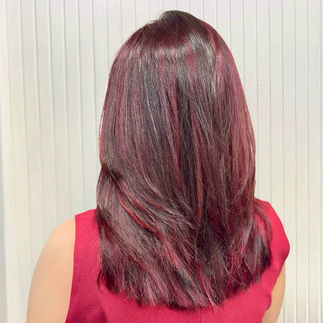 3. Cabernet Layered Shine - Wine Hair Color