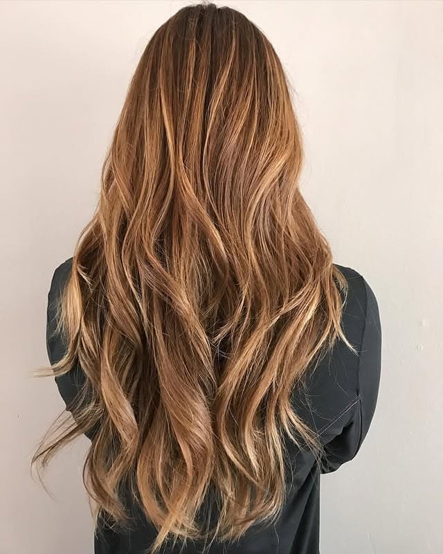 4. Caramel Melt Waves - Summer Hair Color