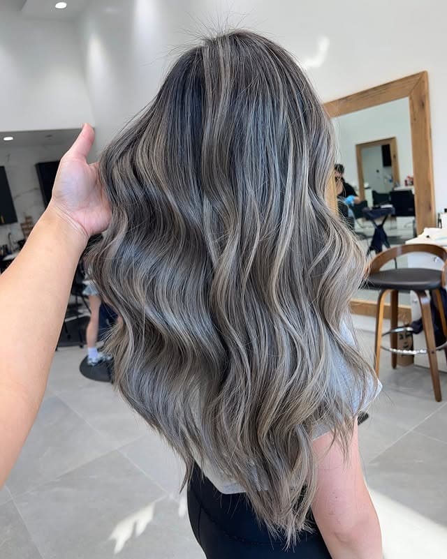 6. Ash Mocha Dimension Balayage - Summer Hair Color