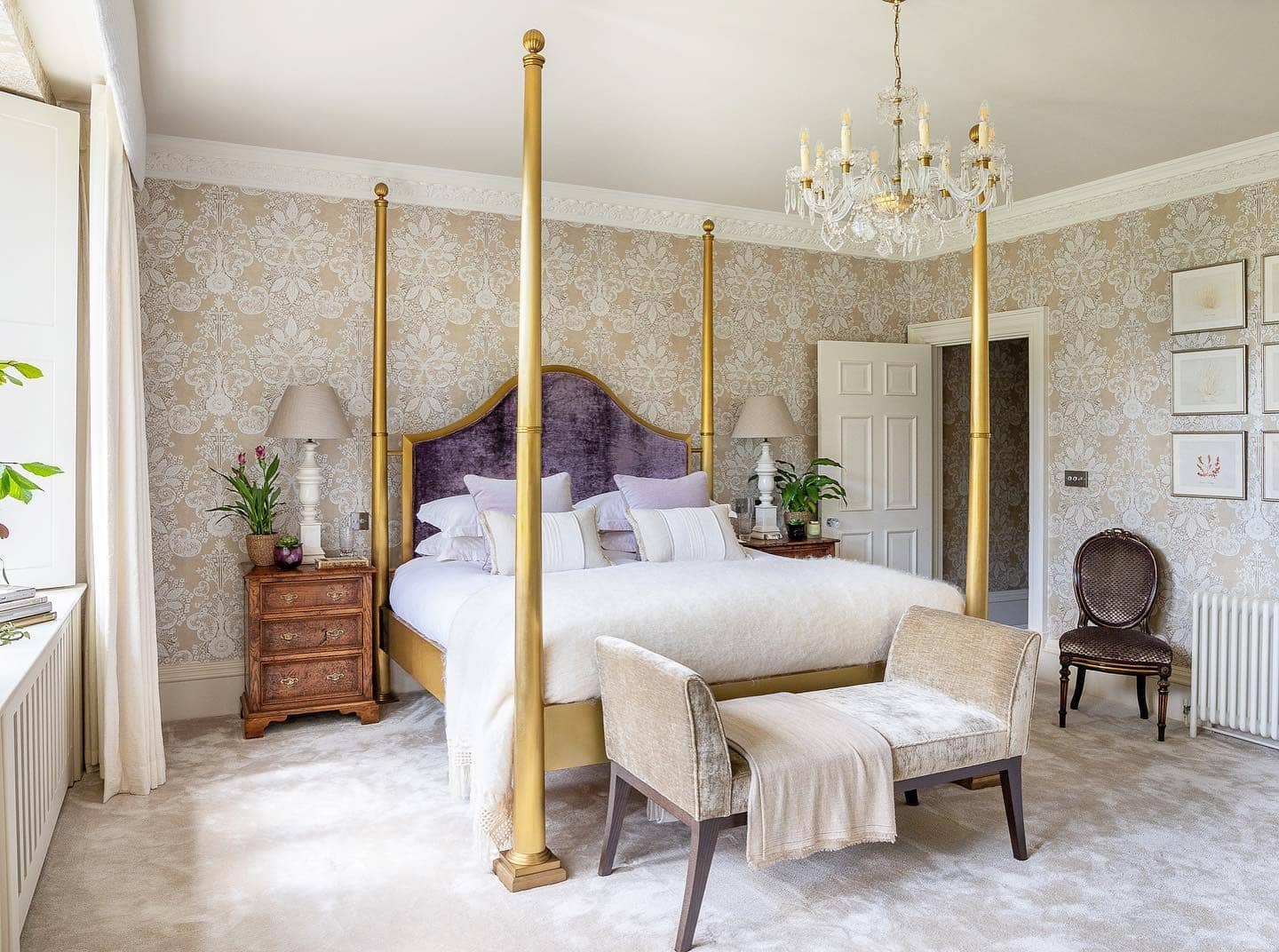 2. Regal Heritage with Gold and Plum - main bedroom ideas