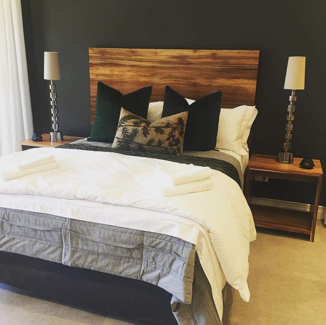 10. Natural Contrast with Walnut and Charcoal - main bedroom ideas