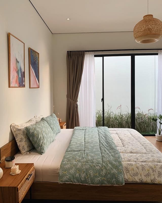 20. Fresh Botanical in Sage and Wood - main bedroom ideas