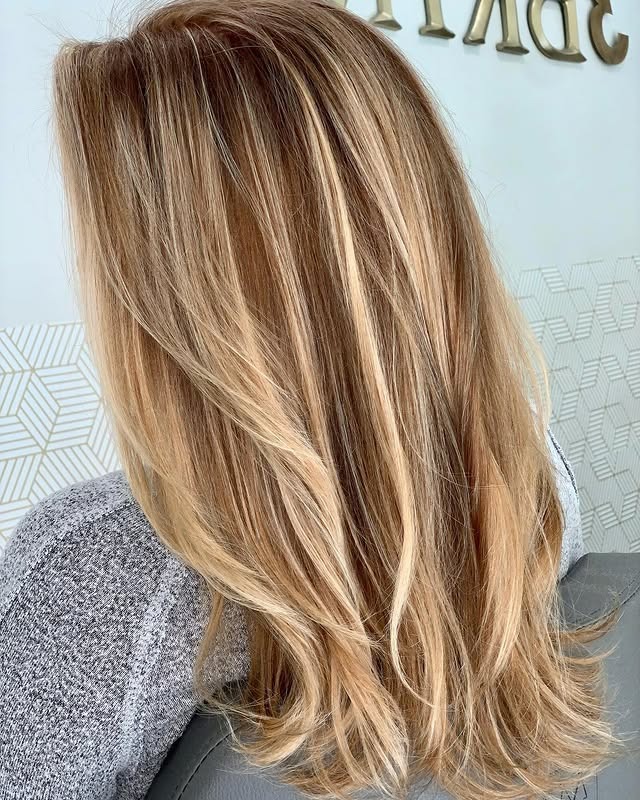 2. Golden Honey Layers - Long Hairstyles for Women