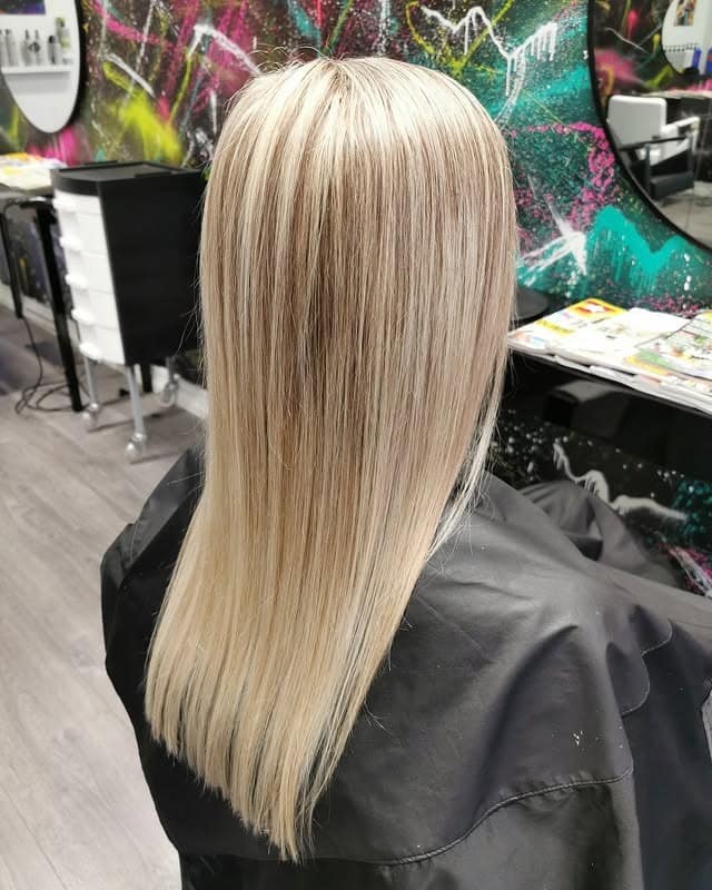 13. Iced Platinum Sleekness - Long Hairstyles for Women