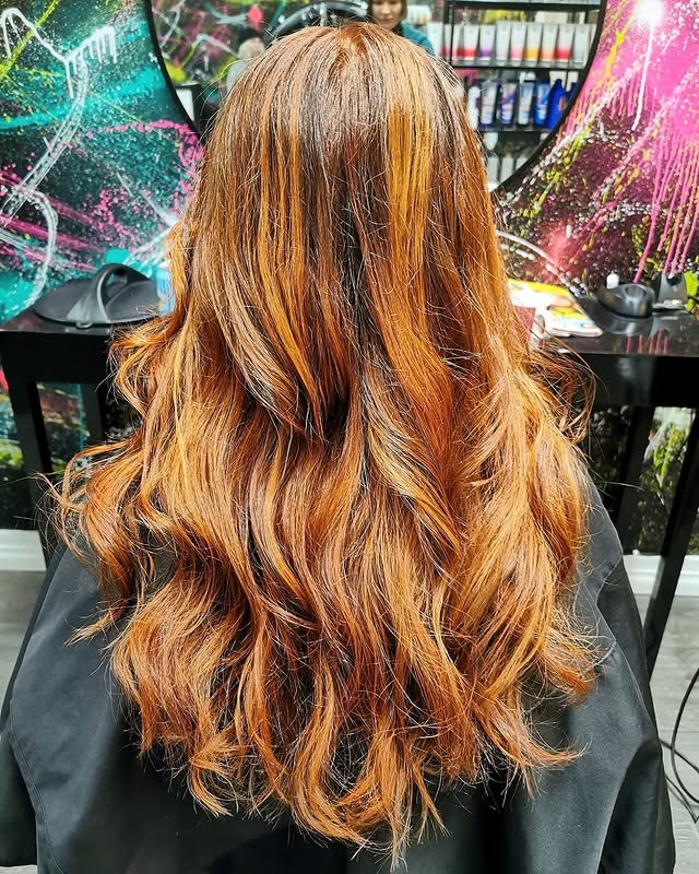 19. Copper Radiance - Long Hairstyles for Women