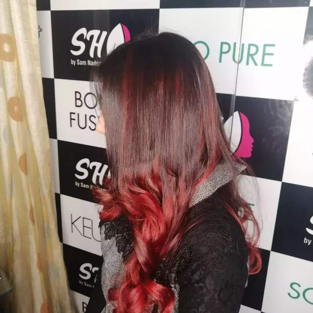 20. Red Velvet Ombre - Long Hairstyles for Women