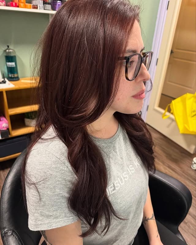 2. Chestnut Wine Flow - Red Brown Hair Color