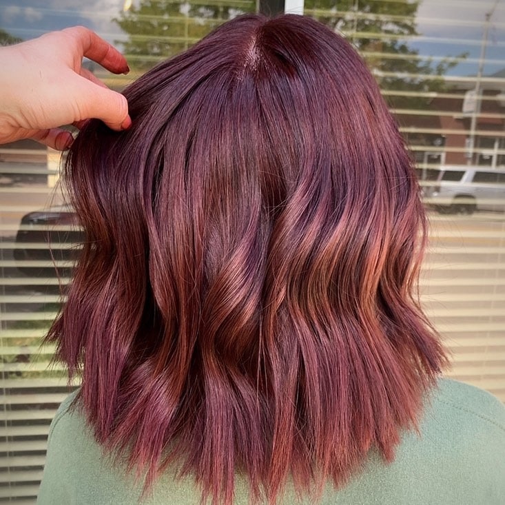 10. Berry Cocoa Bob - Red Brown Hair Color