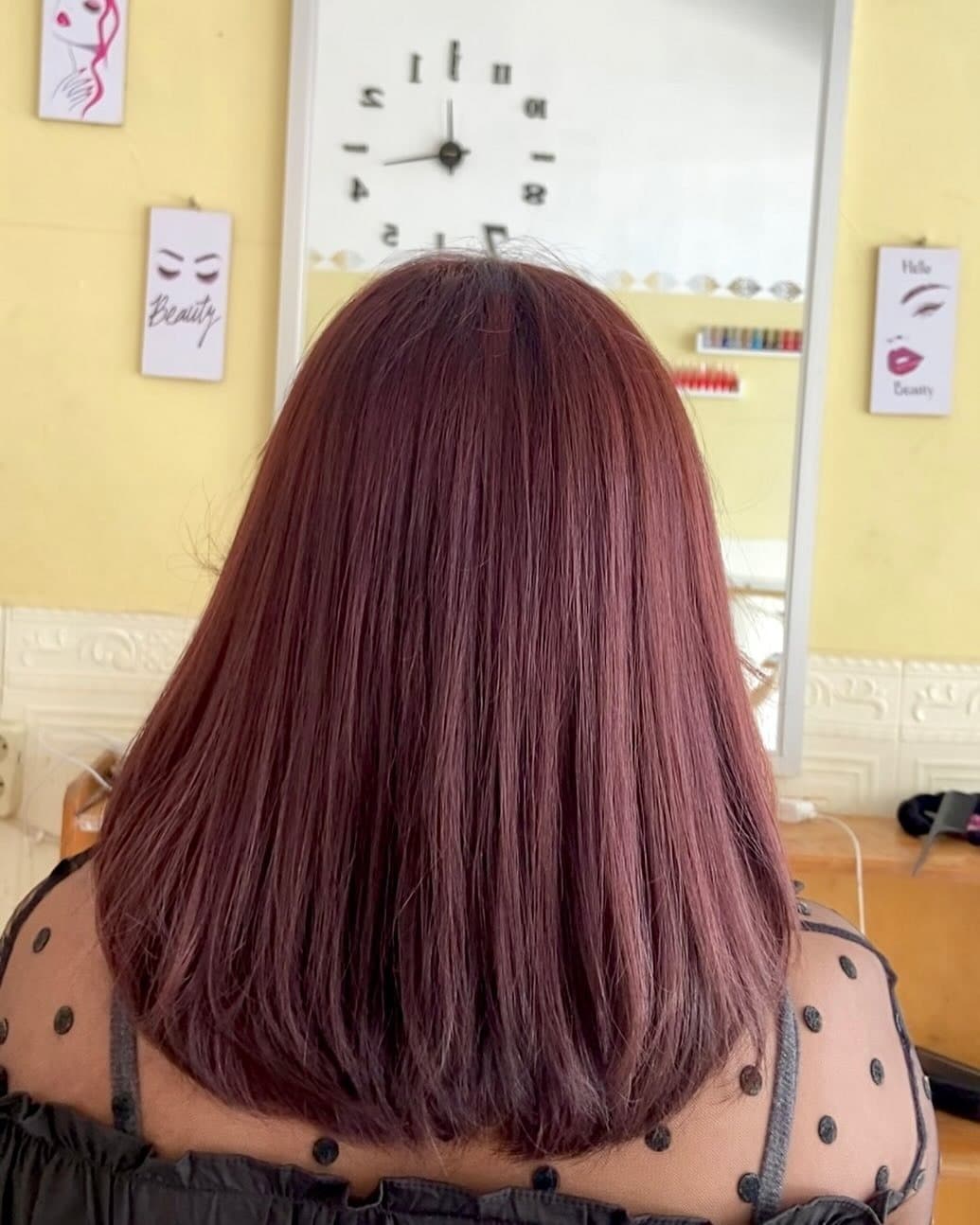 11. Muted Plum Bob - Red Brown Hair Color