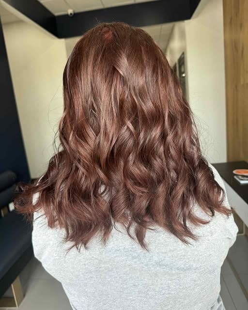 17. Soft Amber Texture - Red Brown Hair Color