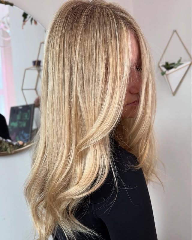 9. Creamy Vanilla Blonde Layers - Honey Blonde Hair with Highlights
