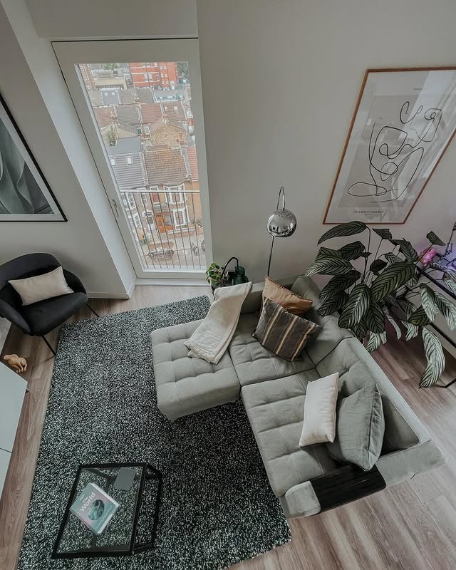 1. Urban Minimalist with Teal Accents - teal and grey living room ideas