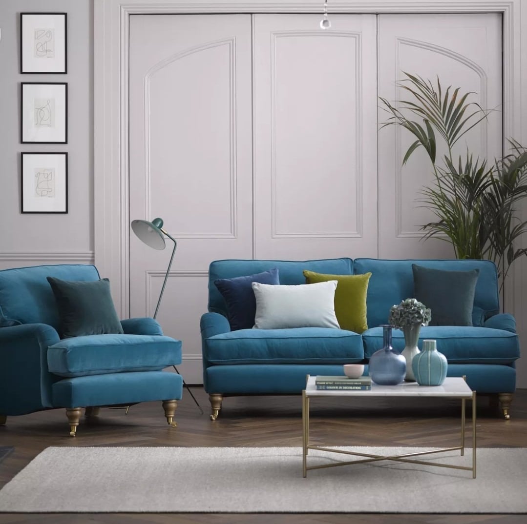 20. Contemporary Teal Harmony - teal and grey living room ideas