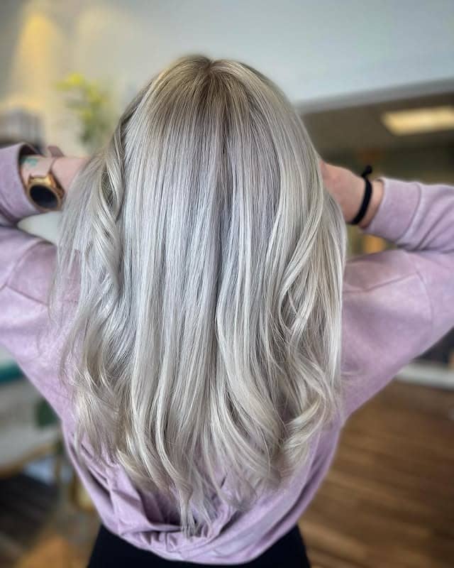 21. Soft Silver-Platinum Flow - Platinum Hair Color