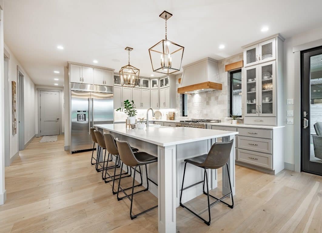 10. Bright Contemporary Harmony - kitchen centerpiece ideas