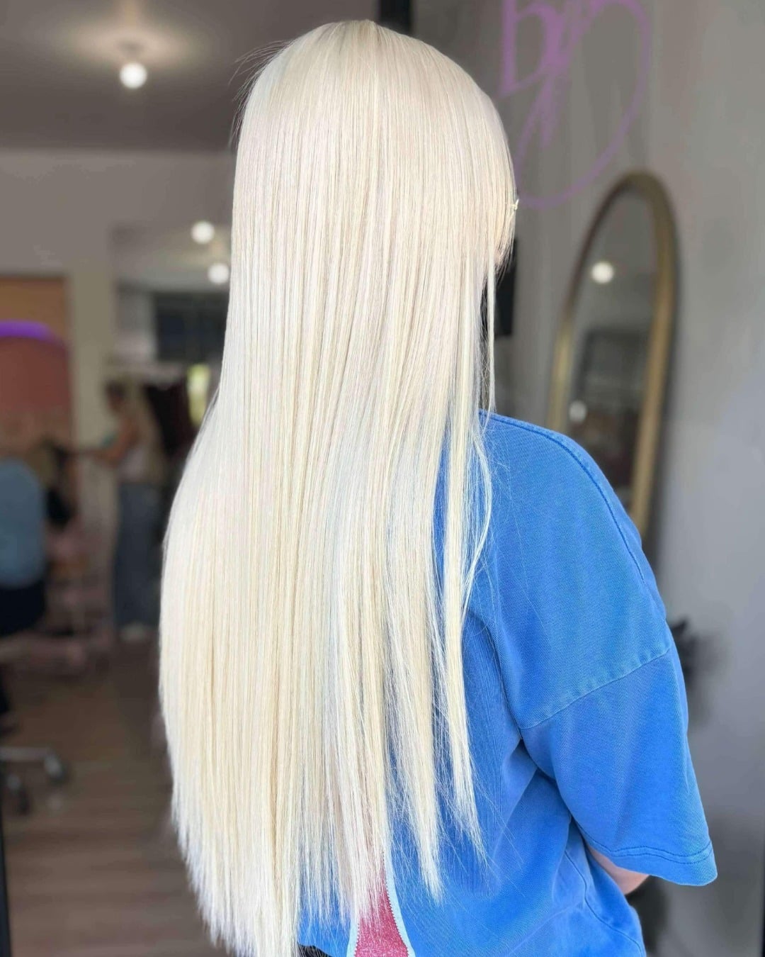 2. Platinum Ice Blonde - Long Blonde Hair