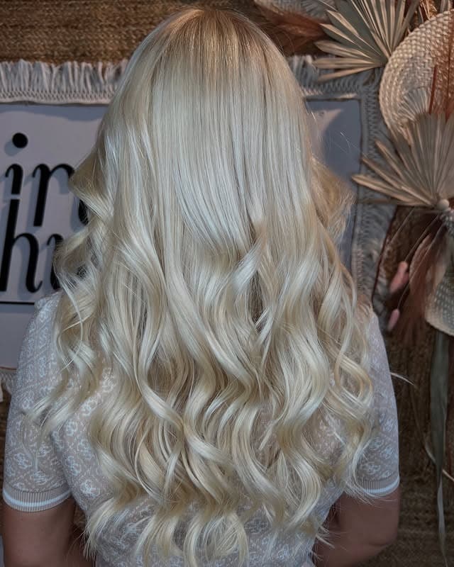 12. Cream Blonde Curls - Long Blonde Hair