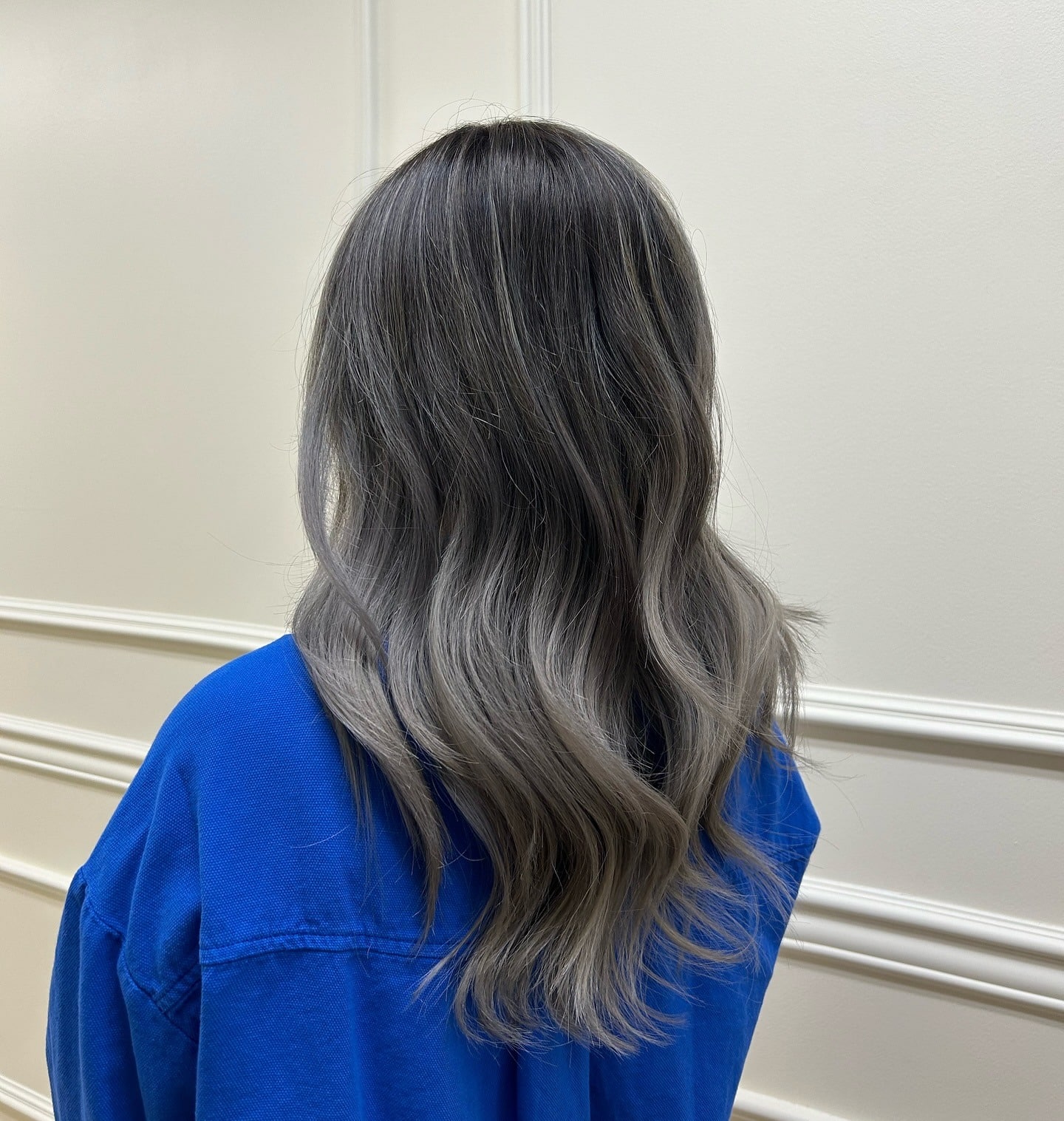 2. Smoky Silver Ash with Dimensional Depth - Ash Blonde Balayage