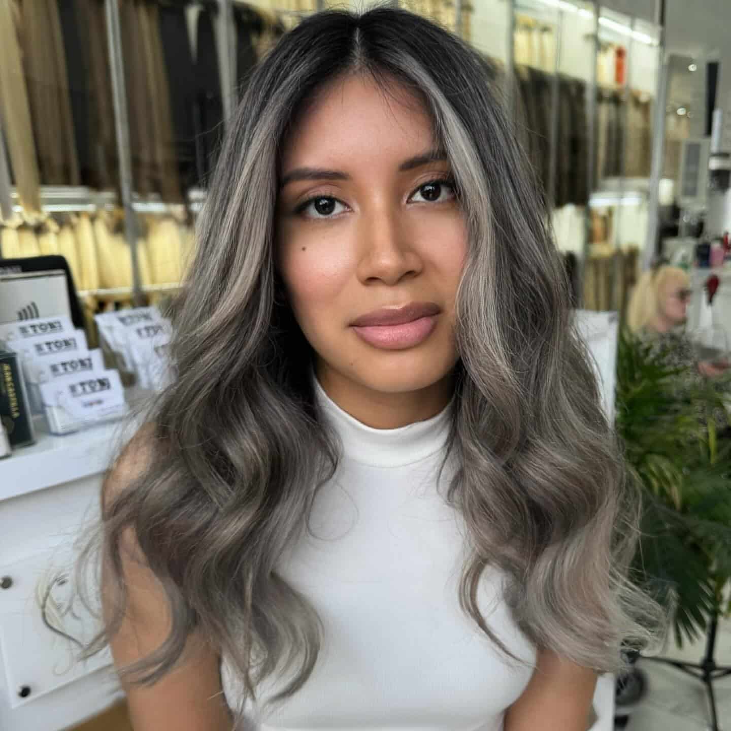 12. Silver Ash Balayage with Lived-In Depth - Ash Blonde Balayage