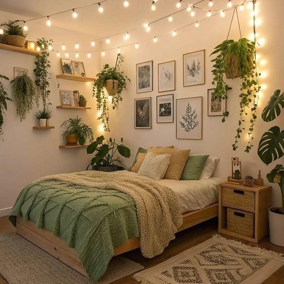 3. Boho Botanical Haven - bedroom ideas for women