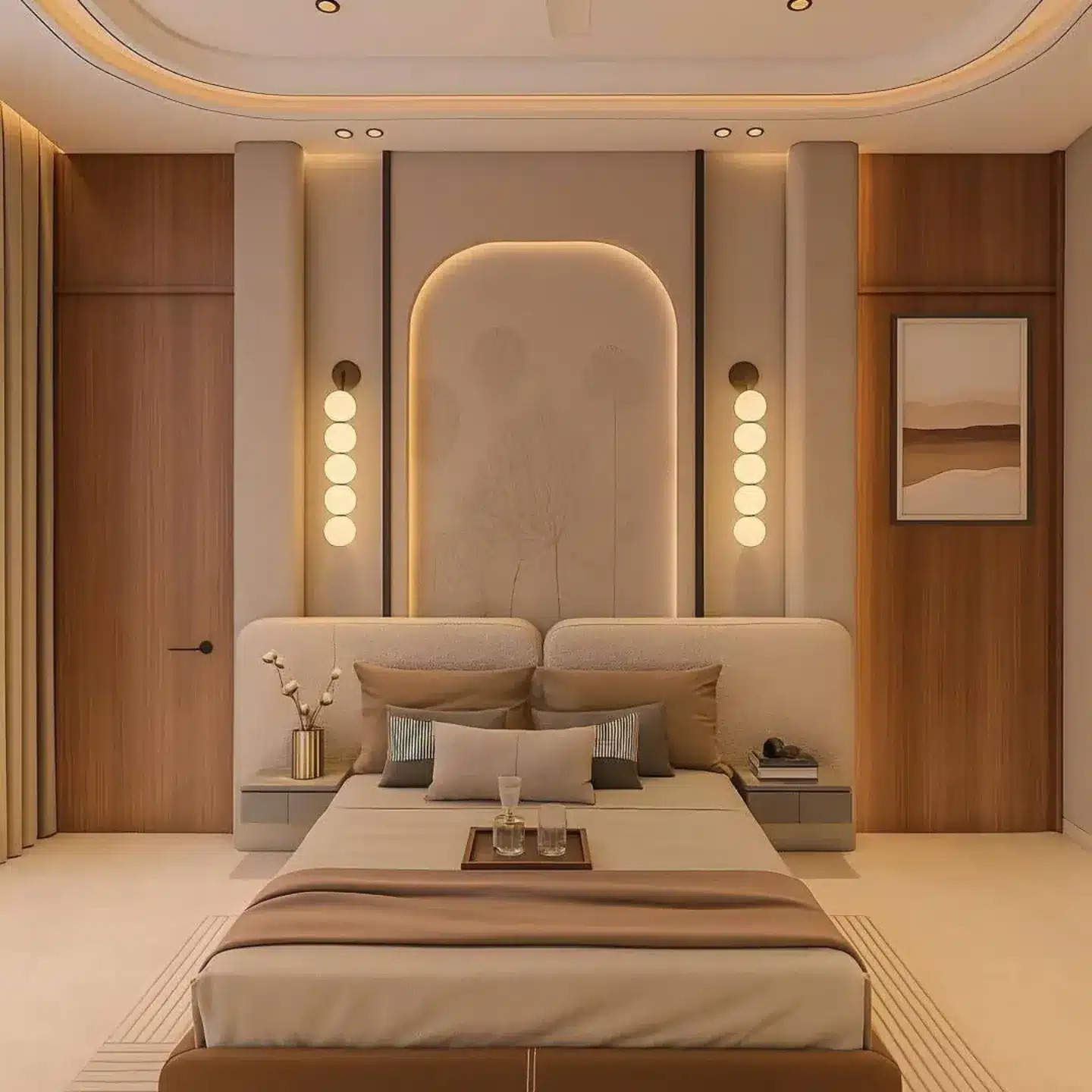 10. Warm Contemporary Elegance - bedroom ideas for women