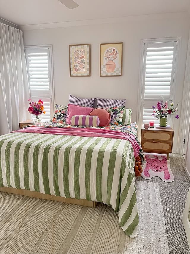 13. Playful Garden Brights - bedroom ideas for women