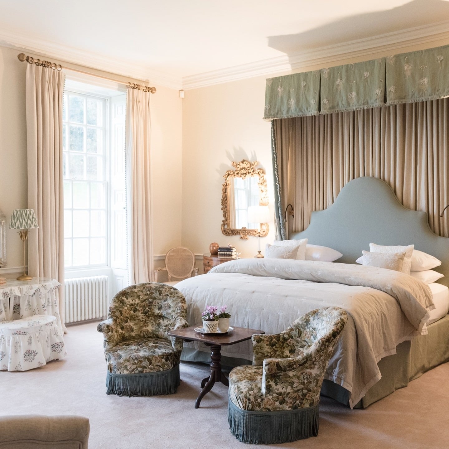 20. Classic Grace in Soft Sage - bedroom ideas for women