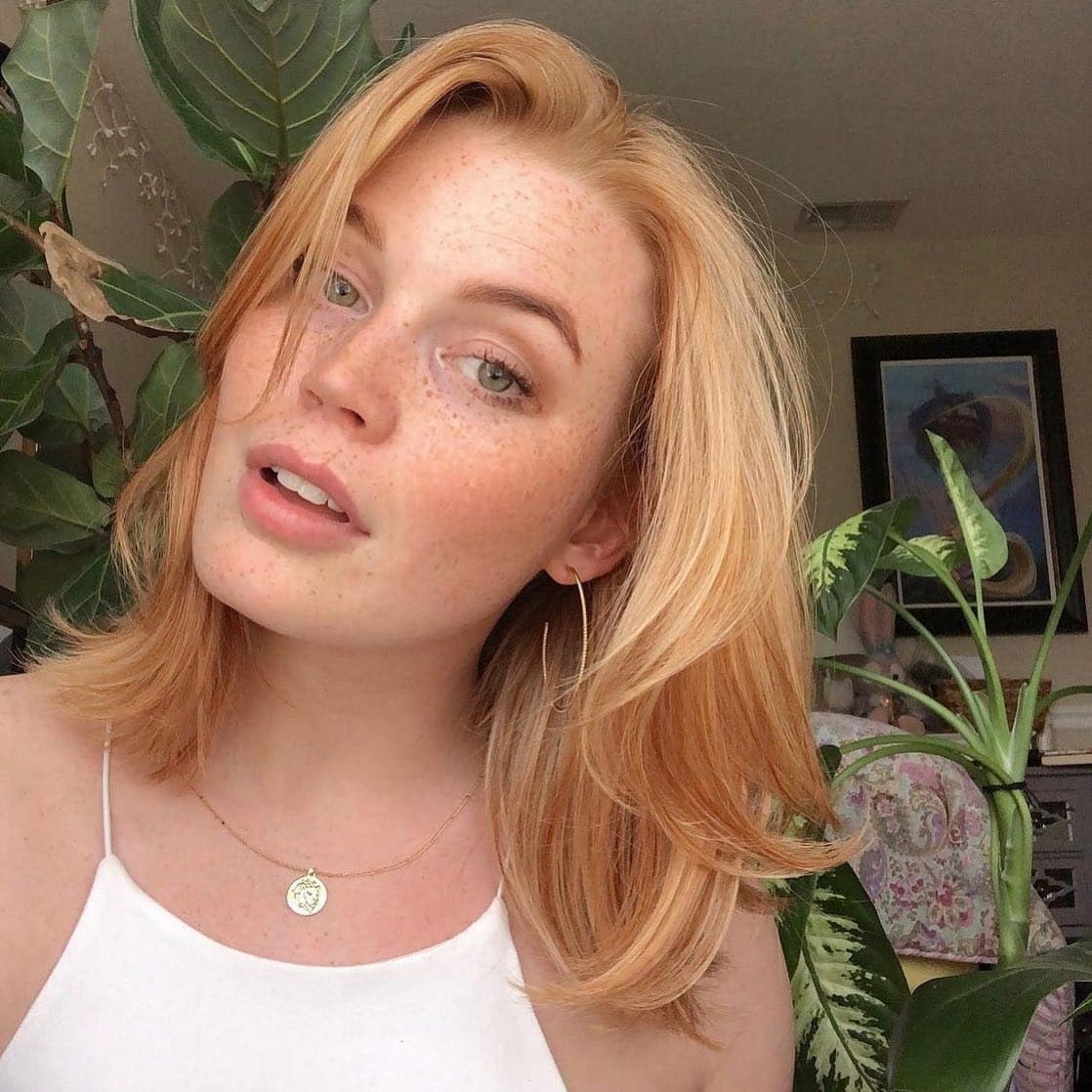 19. Light Apricot Strawberry Layers - Strawberry Blonde Hair Color