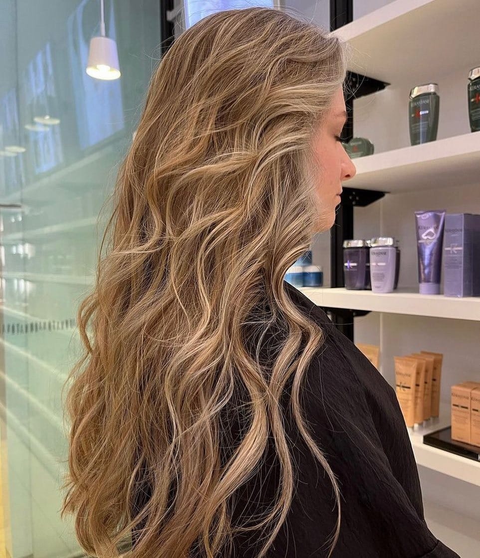 2. Golden Sand Balayage - Winter Hairstyles