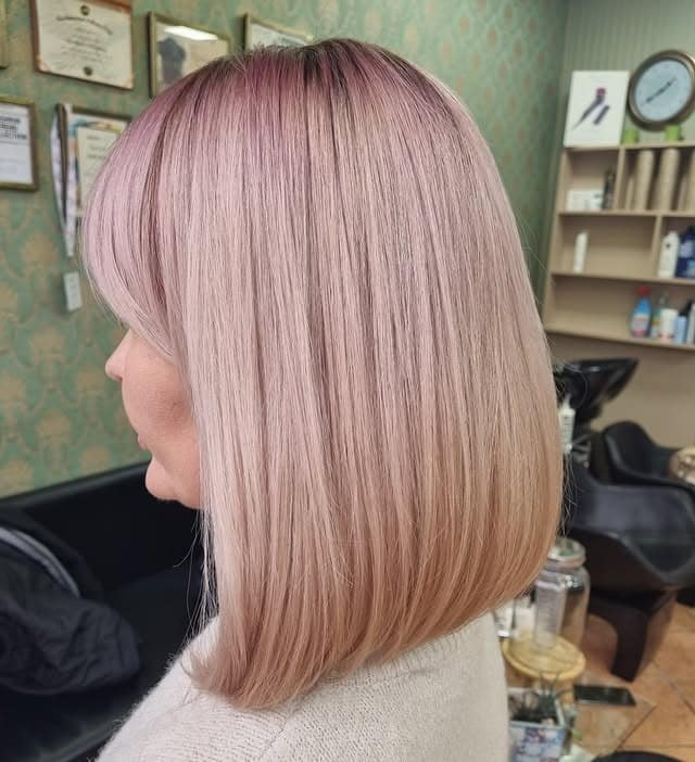 9. Rosewood Blush Bob - Winter Hairstyles