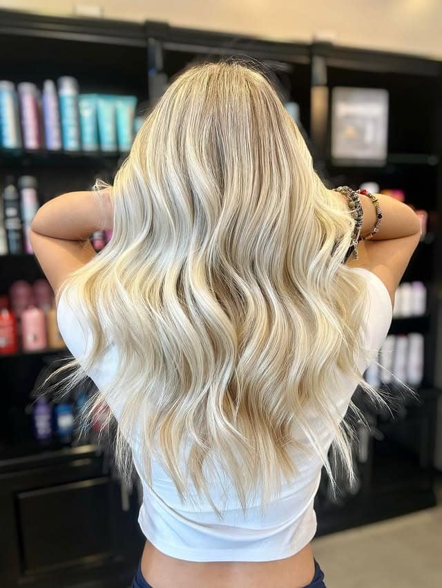 4. Buttery Blonde with Luxurious Shine - Blonde Highlights Hair Color
