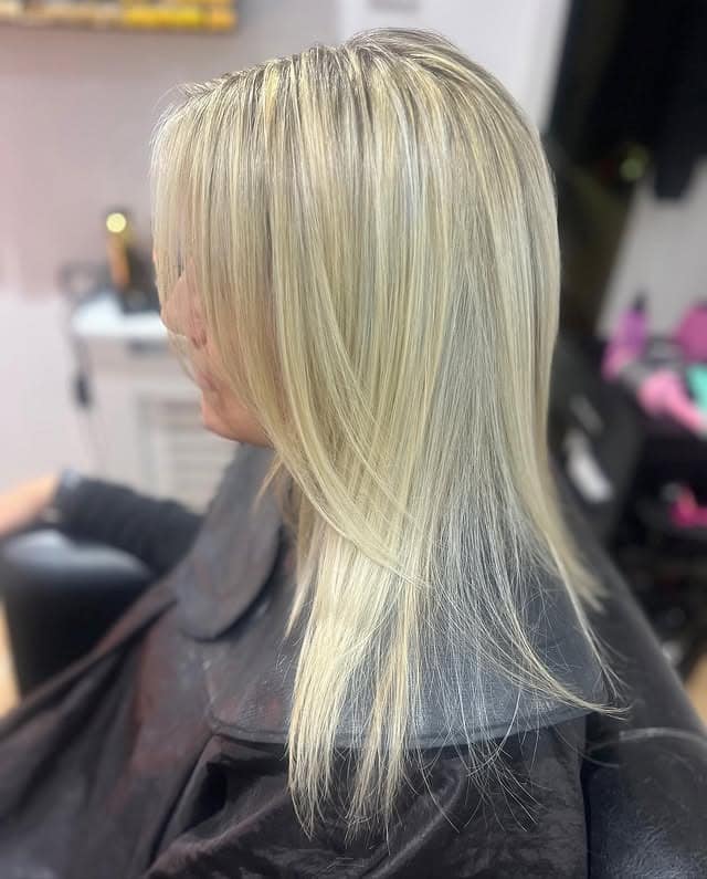 12. Cool Cream Blonde with Layered Definition - Blonde Highlights Hair Color