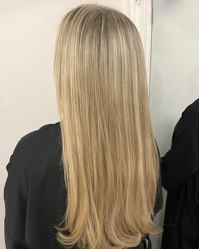 17. Sandy Blonde with Long Layers - Blonde Highlights Hair Color