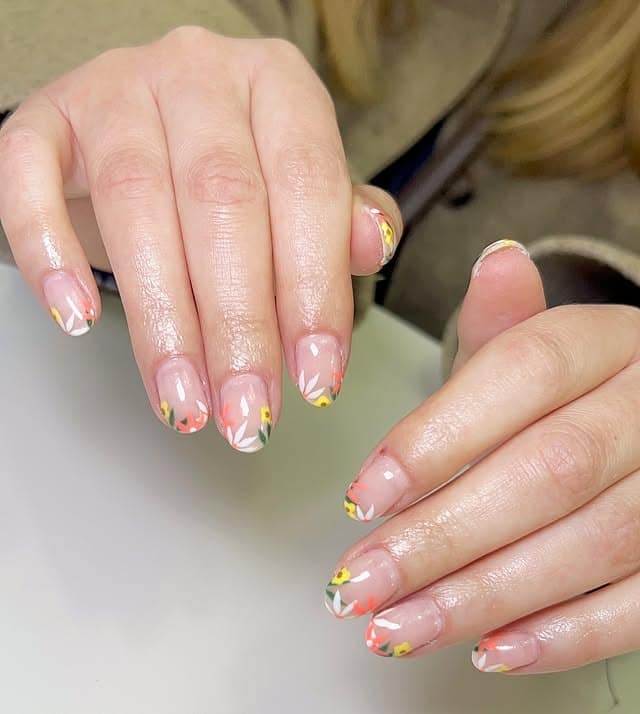 9. Wildflower Garden Tips - short spring nail ideas