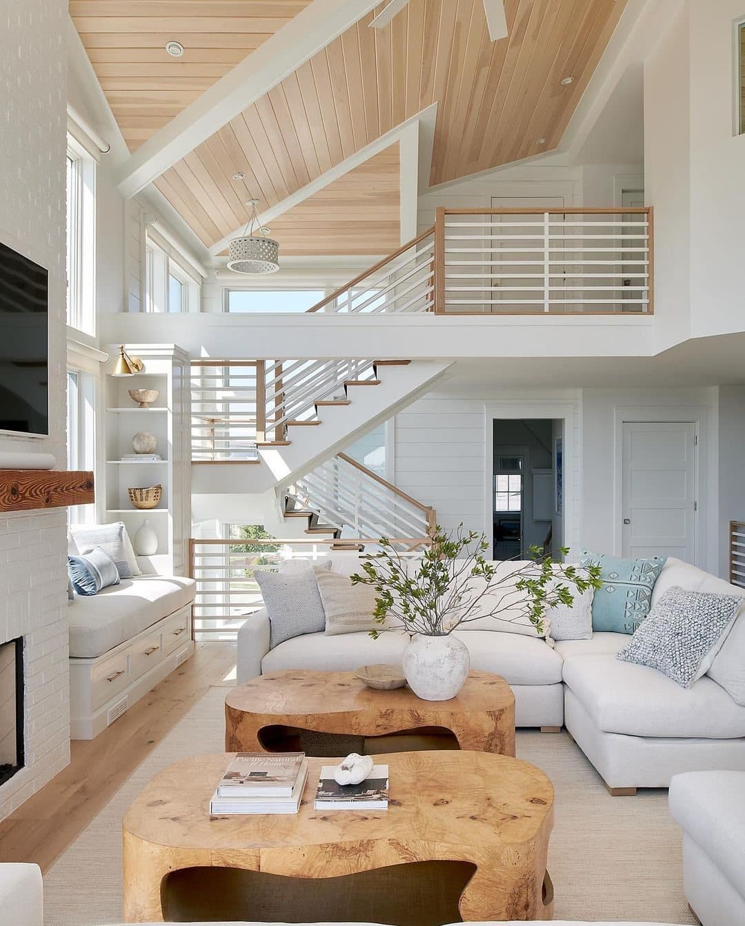 10. Driftwood Elegance - beachy living room ideas