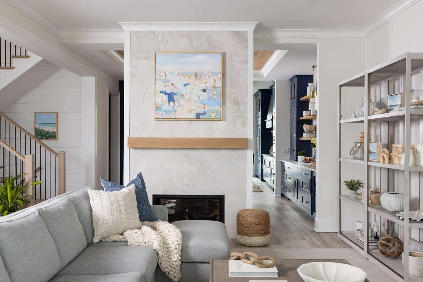 14. Modern Coastal Harmony - beachy living room ideas