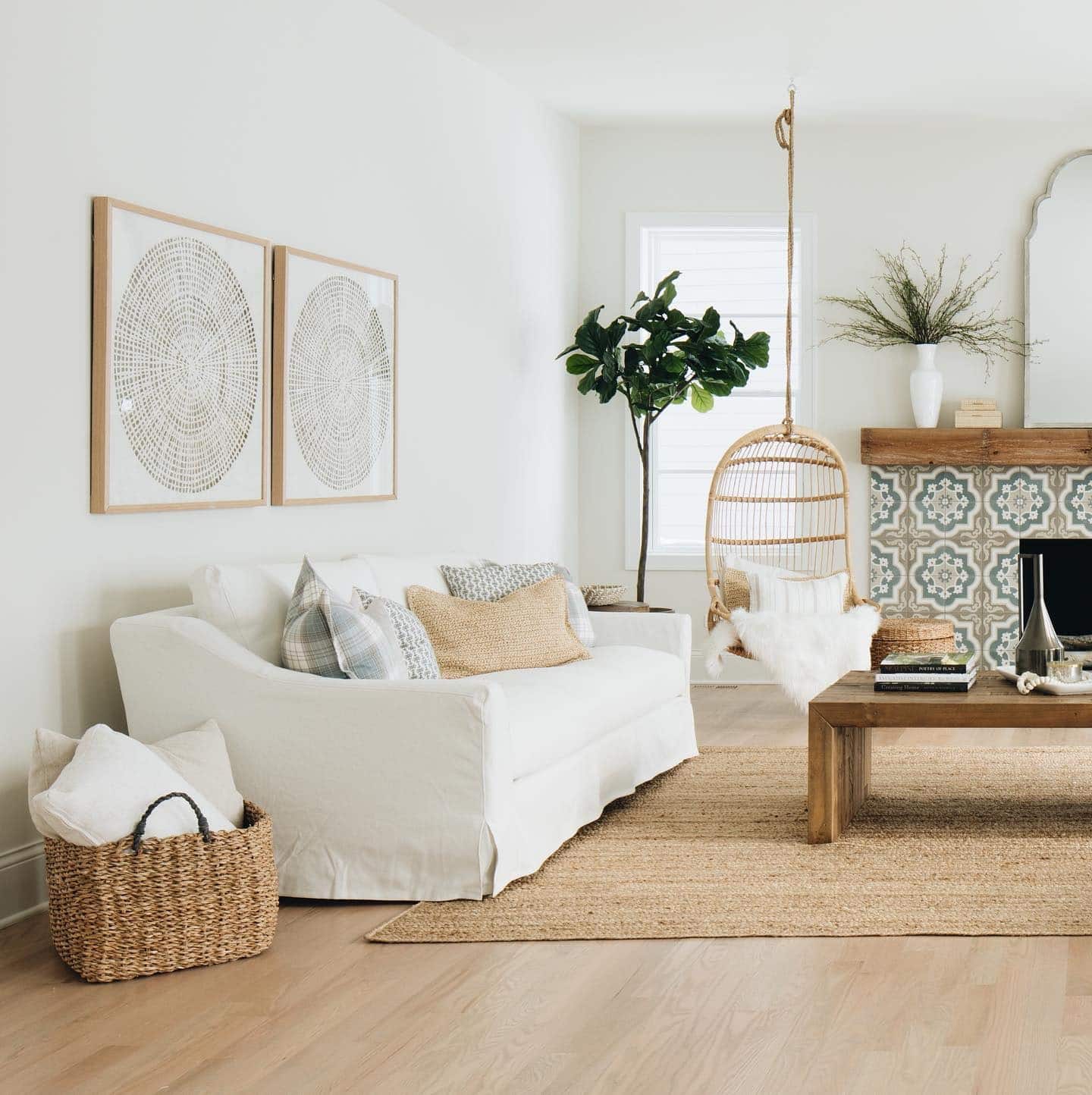 15. Natural Driftwood Charm - beachy living room ideas