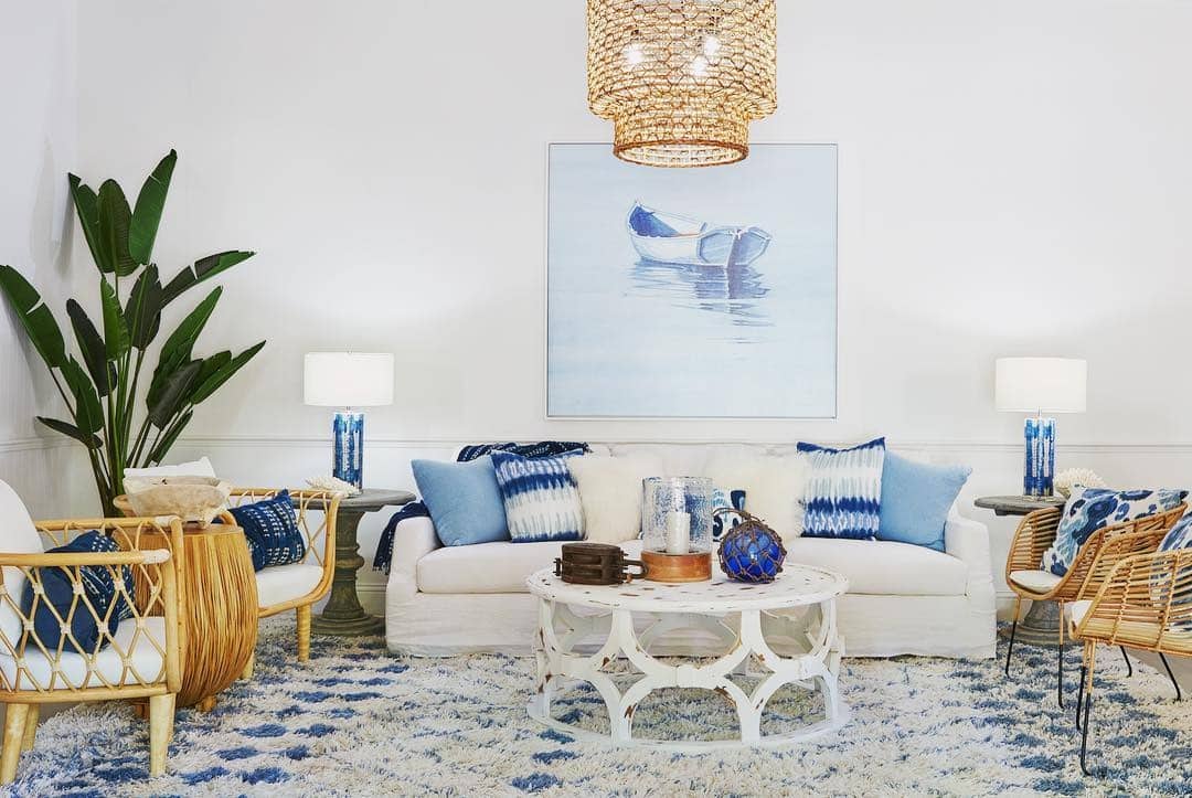 18. Blue Horizon Haven - beachy living room ideas