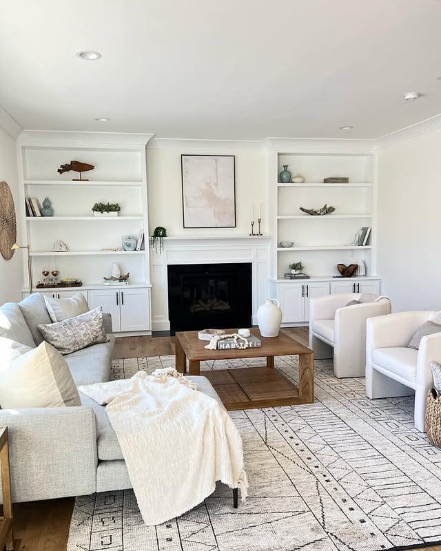 20. Modern Beach House Calm - beachy living room ideas