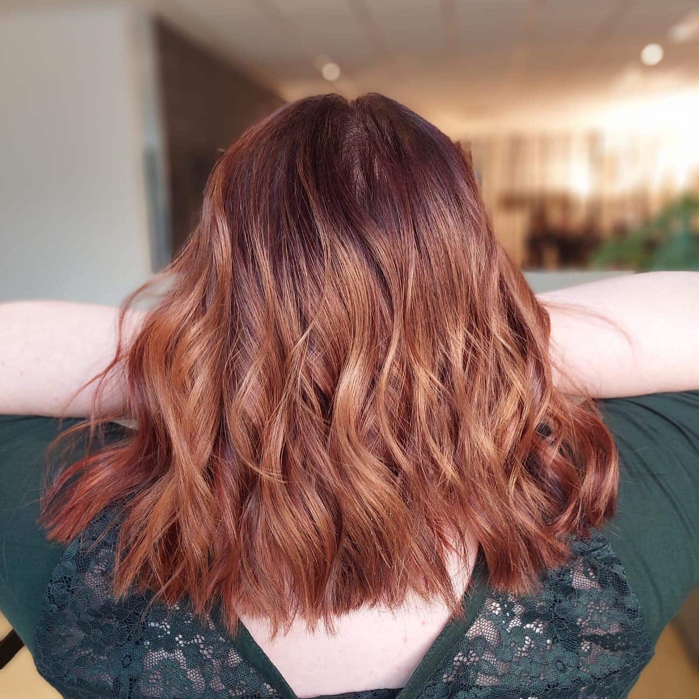 6. Copper-Chestnut Balayage with Radiant Depth - Chestnut Hair Color