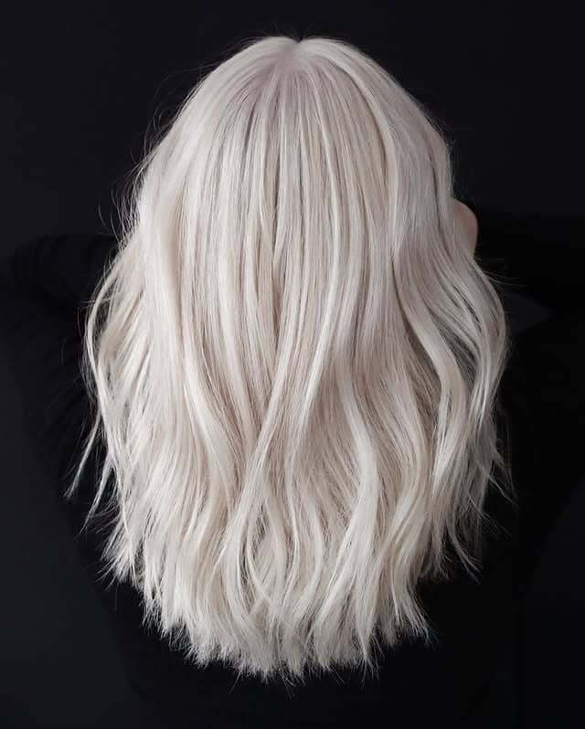 13. Pure Frost Texture Cut - Platinum Blonde Hair