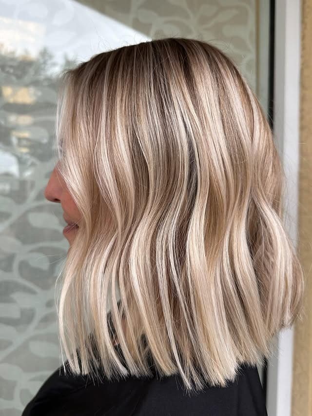 8. Iced Dark Blonde Contrast with Soft Contour Highlights - Dark Blonde Hair Color with Highlights