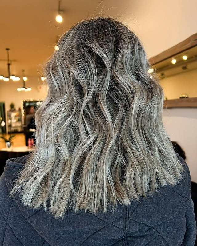 17. Textured Dark Blonde Mid-Length Cut with Diffused Highlights - Dark Blonde Hair Color with Highlights